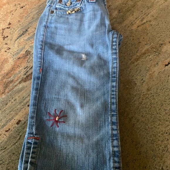 True Religion Cropped Shorts Sz 27 Waist - Picture 5 of 7